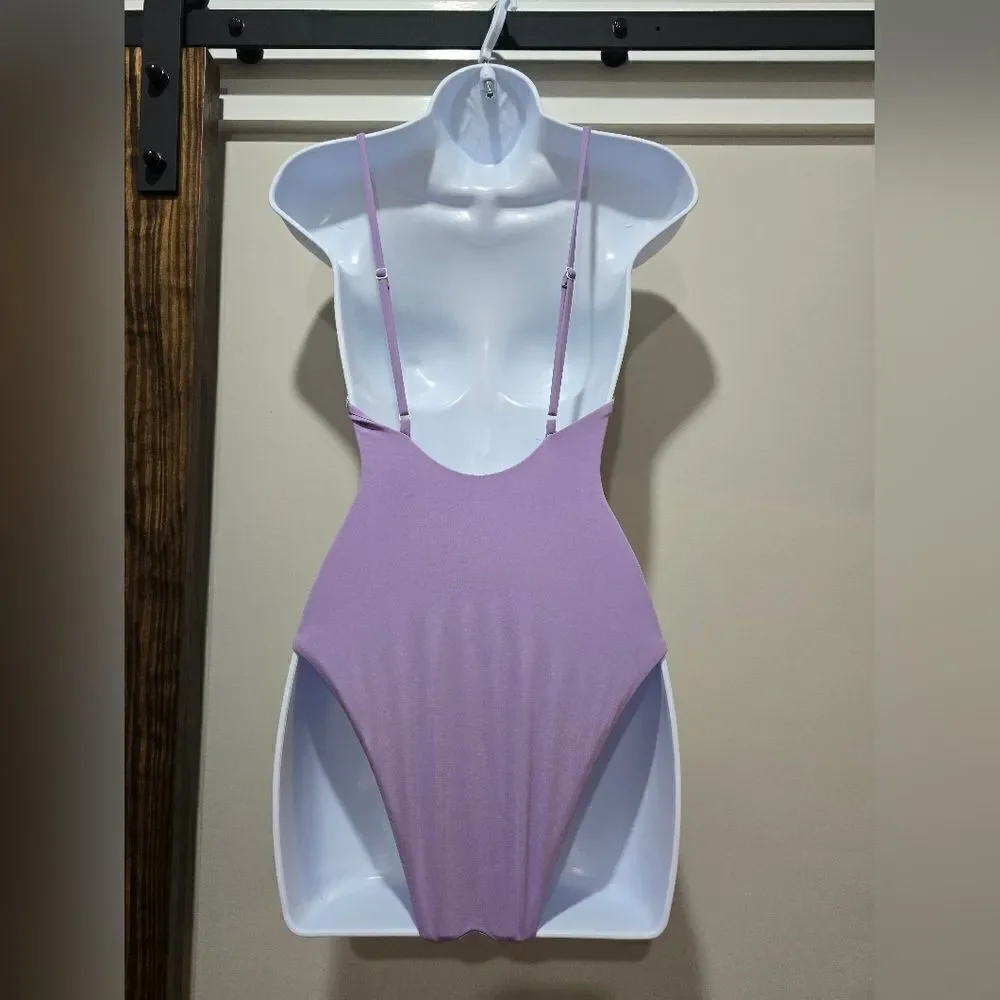 Onia Juliette One Piece Lavender/purple Swimsuit NWOT size XS